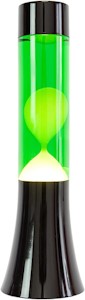 FISURA - Grüne Lavalampe. 30 cm große Lavalampe mit schwarzem Sockel, grüner Flüssigkeit und gelber Lava. Lampe mit Entspannungseffekt. 9x9x30 cm  [Energieklasse G] - Jetzt bei Amazon kaufen*