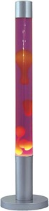 Rabalux 4112, Dovce Lavalampe, Glas, 40 Watt, E14, violett/orange/silber, 18,5 x 18,5 x 76 cm [Energieklasse E]