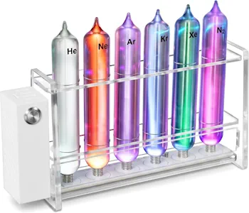5 Plasma-Röhrenförmiges Licht, Plasma-Röhren-Glas-Leuchtgerät, seltene Gase, Neonlicht, Outdoor-Aktivitäten, Warnsignal und Wissenschaftsgeschenk 