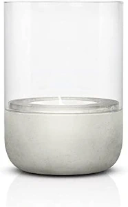 blomus Windlicht -Calma- Kerzenhalter Light Gray inkl. Kerze Size S (65432)