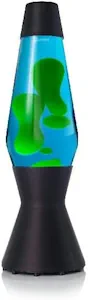 Mathmos Astro Lavalampe in Schwarz | Britische Erfinder des Designklassikers von 1963 | Lavalampen in Blau und Rot | Handgefertigt in Großbritannien nach höchsten Sicherheitsstandards Blau/Grün [Energieklasse G]
